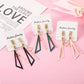 Korean Long Statement Geometric Triangle Tassel Dangle Drop Earrings for Women Earrings Fashion Jewelry Oorbellen Brincos