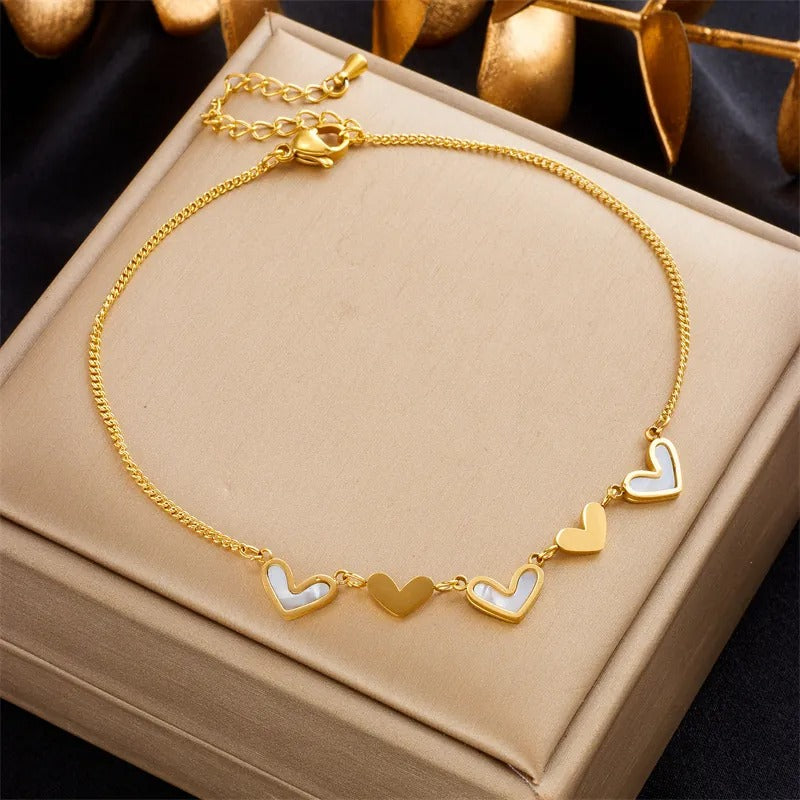 Seraphina Double Layer Charm Anklet
