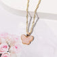 Minimalist Gold Butterfly Pendant Necklace