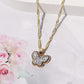 Minimalist Gold Butterfly Pendant Necklace