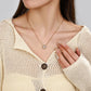 Gold Plated Five Petal Flower Necklace