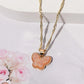 Minimalist Gold Butterfly Pendant Necklace