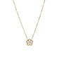 Gold Plated Five Petal Flower Necklace