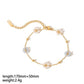 18K Gold Plated Flower Bracelet