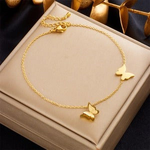 Seraphina Double Layer Charm Anklet